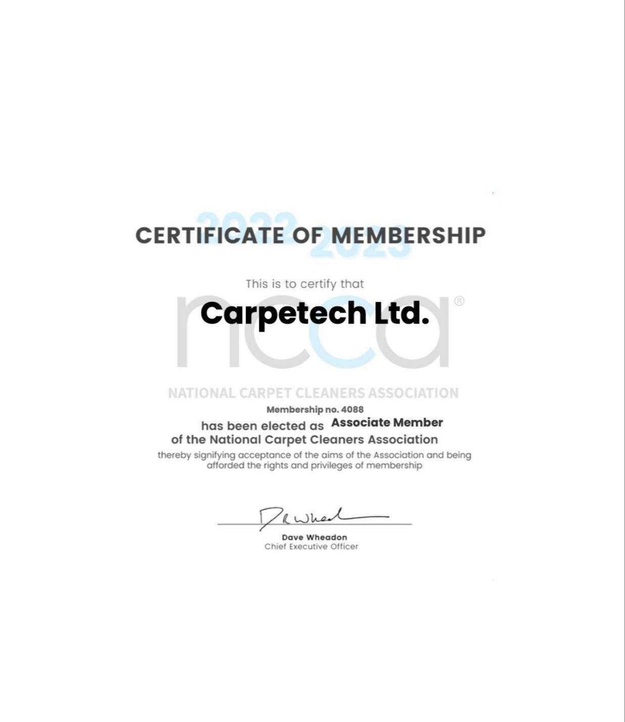 Carpetech Excellence: Delighted Customer with Sparkling Clean Results